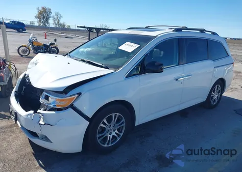 2012 Honda Odyssey Ex-L z USA, uszkodzony, nr VIN 5FNRL5H68CB076110